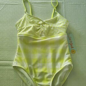 Girls' Gingham Check One Piece Swimsuit - Cat & Jack™ Green M